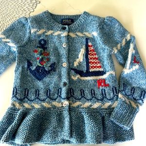 Excellent condition Ralph Lauren Little Girl Cardigan